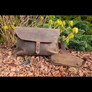 Leather Laptop Messenger Bag, Waterfield, Maverick